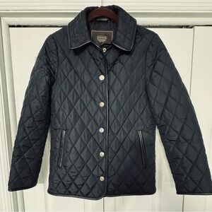 Coach Women’s Black Quilted Puffer Jacket, XS